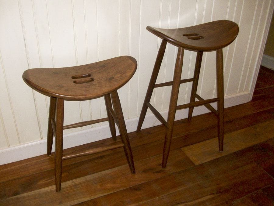 saddle stools counter and bar straight leg