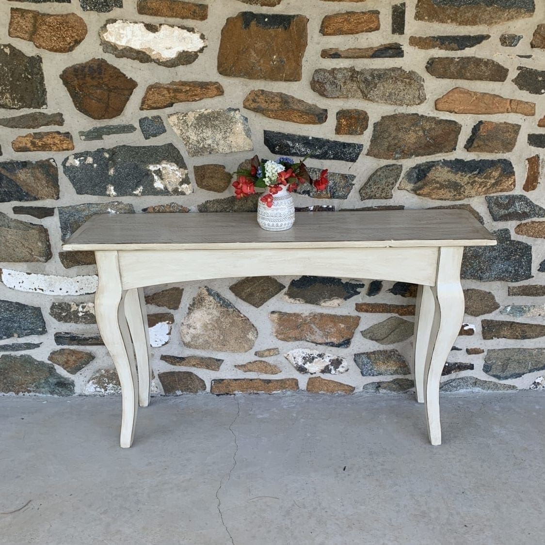 Cabriole Leg Console Table | Furniture From The Barn
