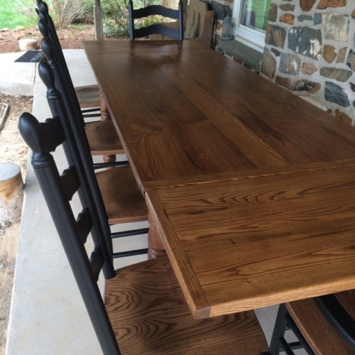 Chestnut Tables with Bella Turn legs | Furniture From The Barn