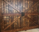 Bi-parting barn doors