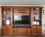 Rustic Cherry TV/Storage cabinet