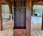 Hall Tree with side storage cabinet