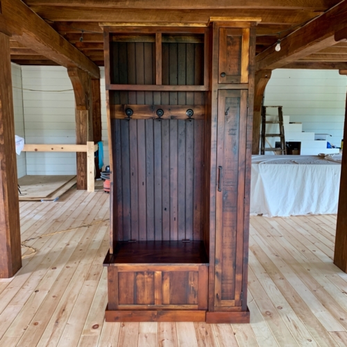 Hall Tree with Side (Custom Design) Furniture From The Barn