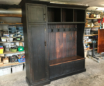 Hall Tree with Side Gun Cabinet