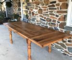 Rustic oak farmhouse table