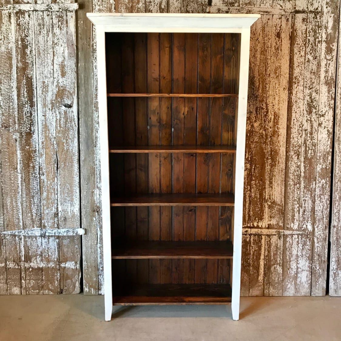 Farmhouse Style Bookcase Furniture, Bookcase Backing Board