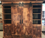 Chestnut Barn Door Cabinet