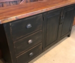 Black Buffet With Copper Top