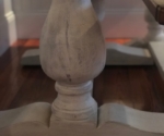 Vase Double Pedestal  In Reclaimed Oak