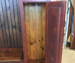 Barn Red Hall Tree Side Cabinet