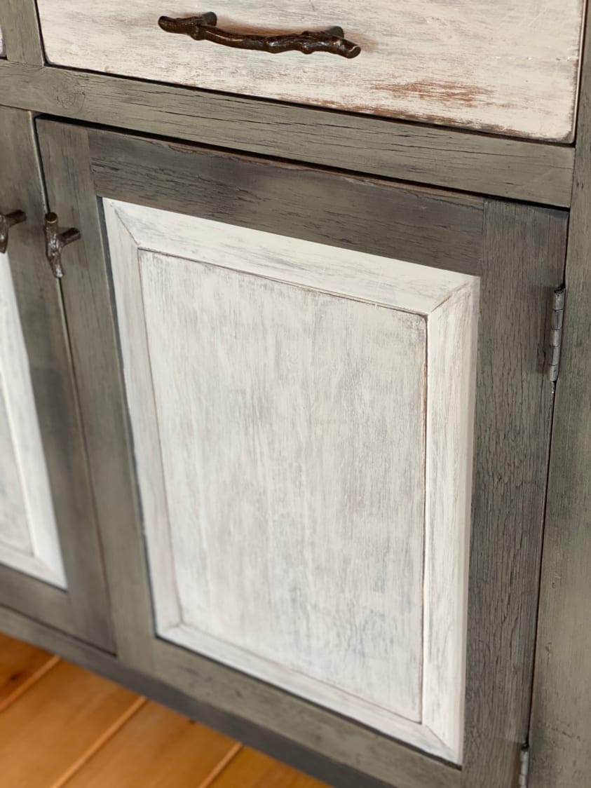 Sage Gray and Reverent Gray Hutch
