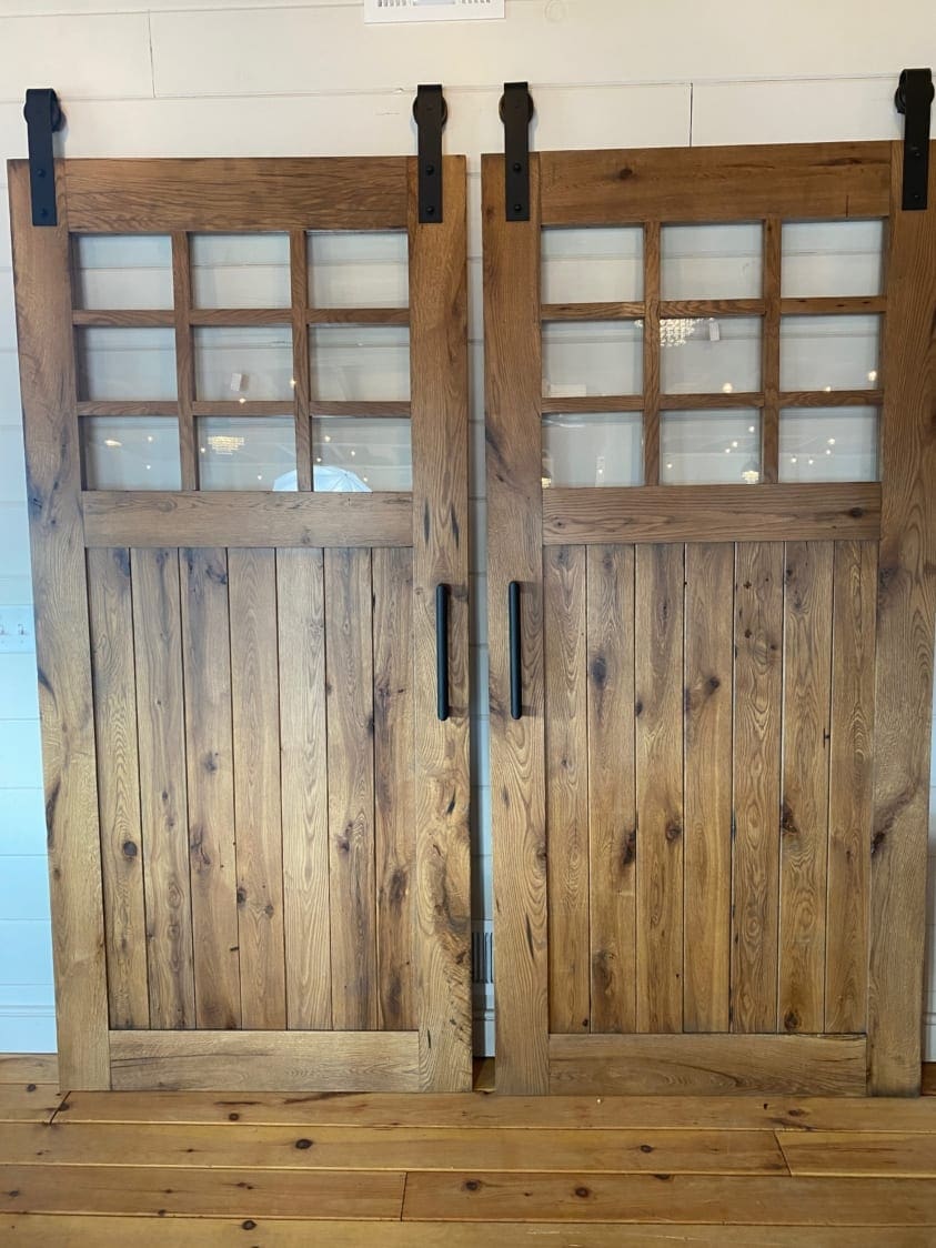 white oak, Barn door, oak barn door, white oak barn door