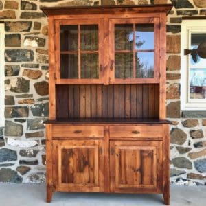 Rustic hutch made of reclaimed wood