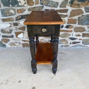 Accent table with deeper top