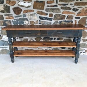 reclaimed barn wood sideboard console