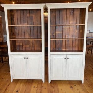 reclaimed barn wood bookcases