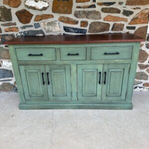 Painted buffet with cherry top
