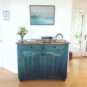 reclaimed wood console