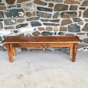 reclaimed wood benches
