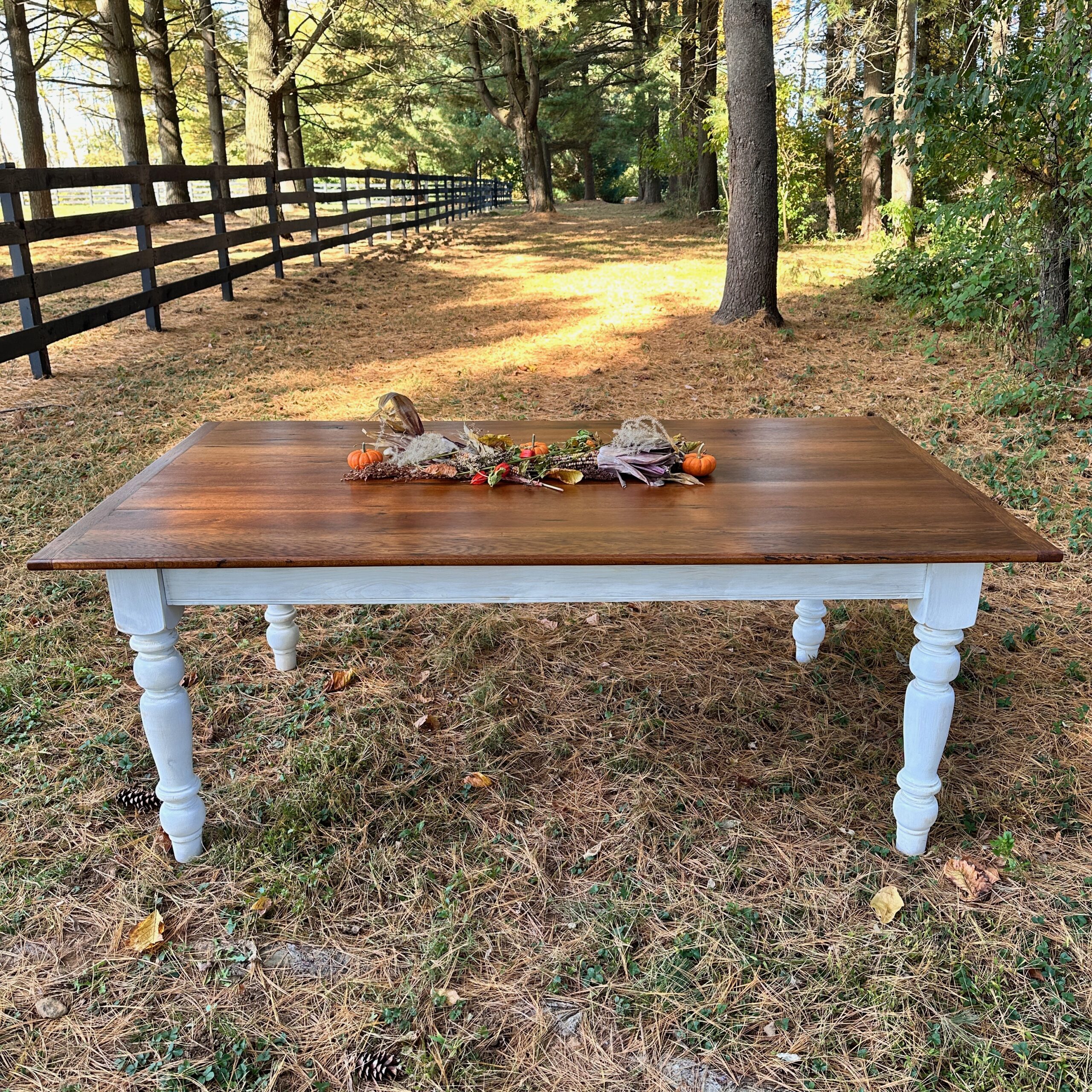 rustic oak table